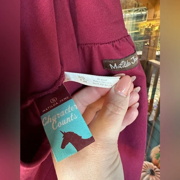 Matilda Jane Kids Girls Raspberry Ruffle Button Hem Pants Size S - Picture 5 of 5